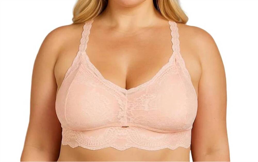 NEW JADYK natalie lace racerback bralette in blush